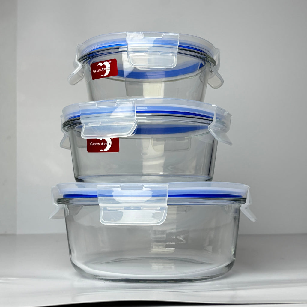 3 Pcs Air-tight bowl set | 400ml , 690ml , 950ml