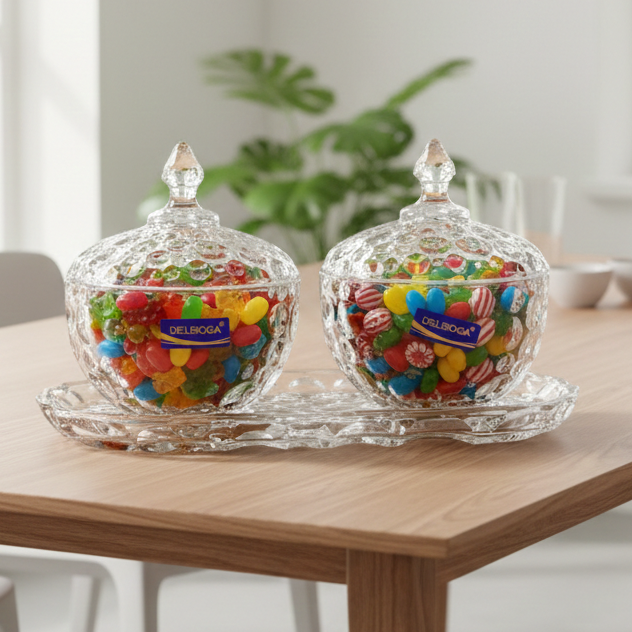 3 Pcs Candy jar set