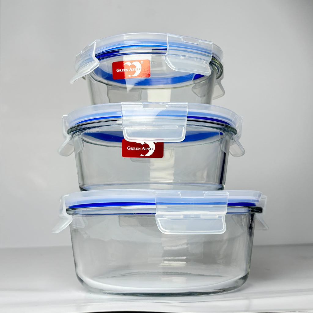 3 Pcs Air-tight bowl set | 400ml , 690ml , 950ml